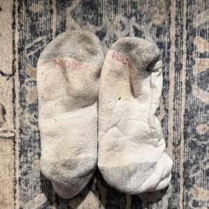 Hanes Women's Gray and White Athletic Socks